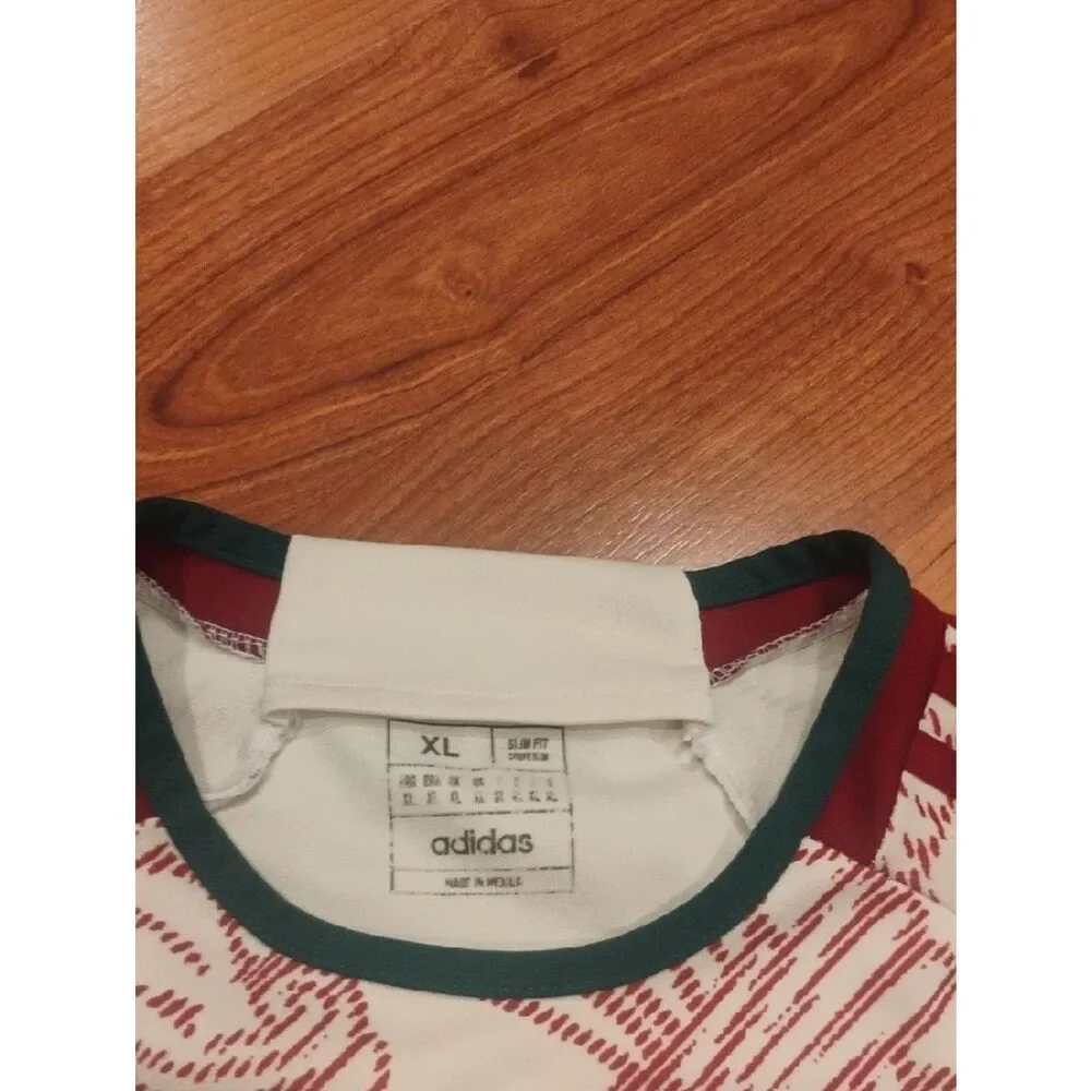 adidas Men Sex Cream & Maroon Graphic Soccer Jersey
